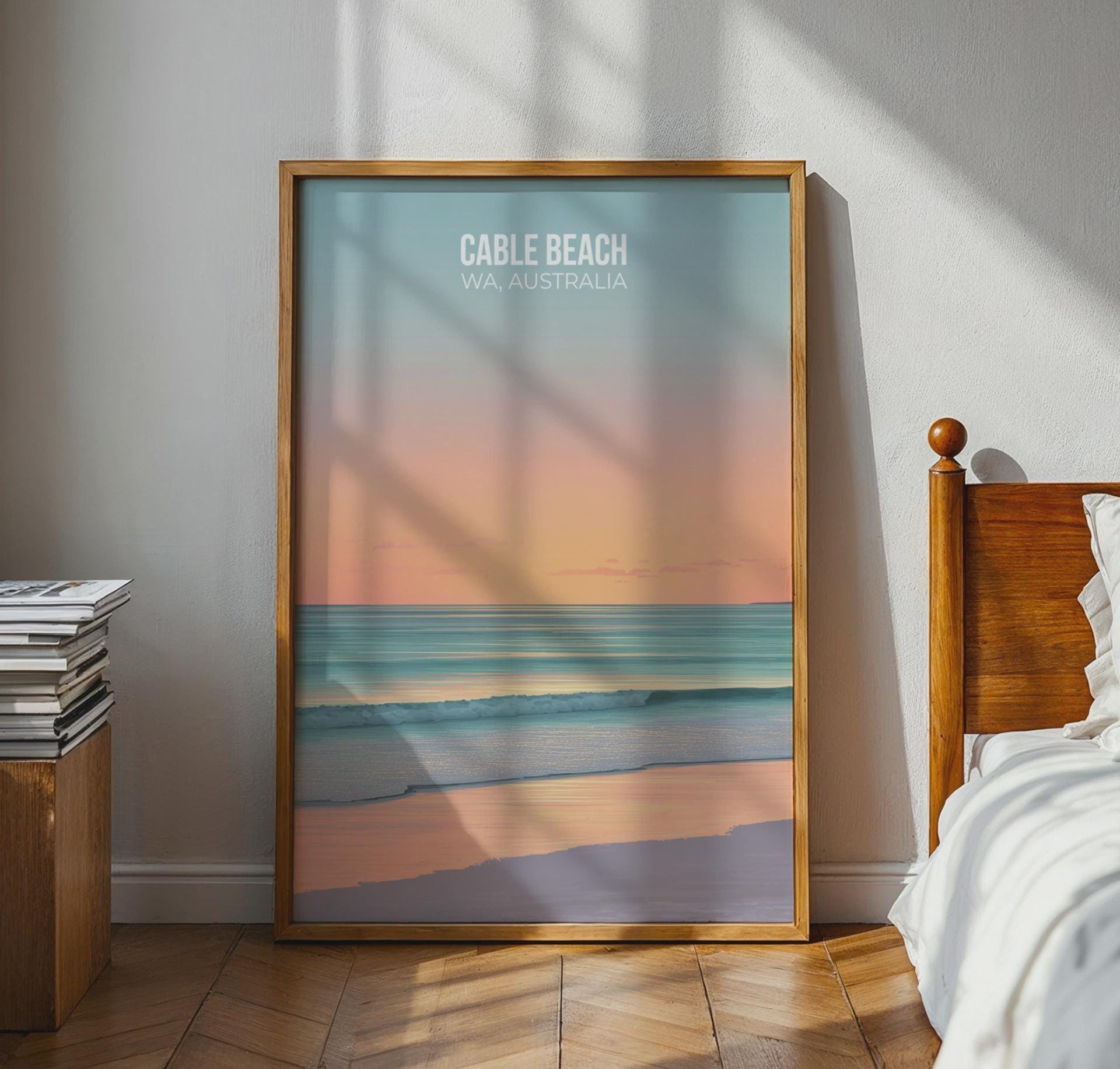 Cable Beach WA Print Poster Wall Art - Travel Wall Art