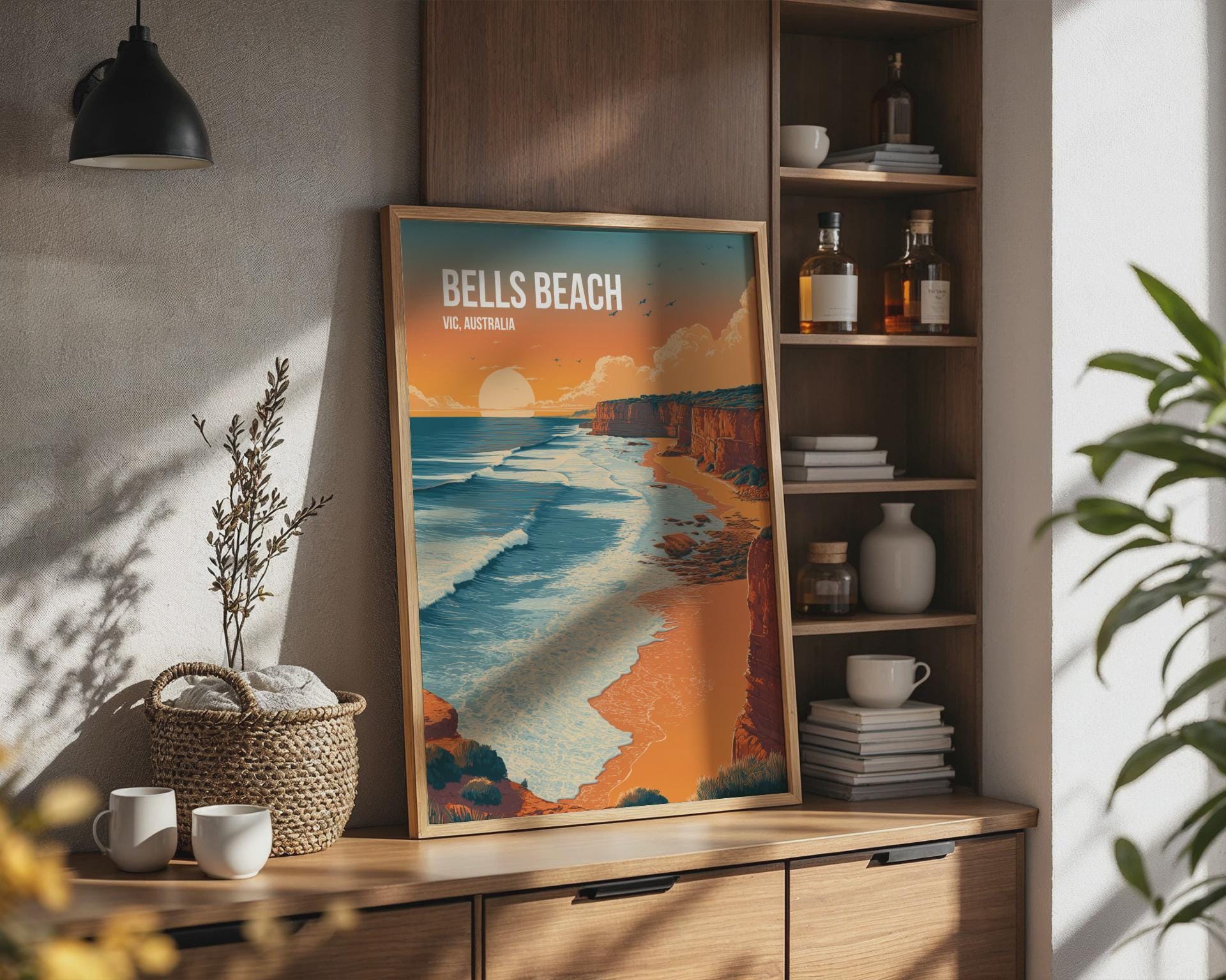 Bells Beach VIC Australia Poster Wall Art Print - Travel Wall Art
