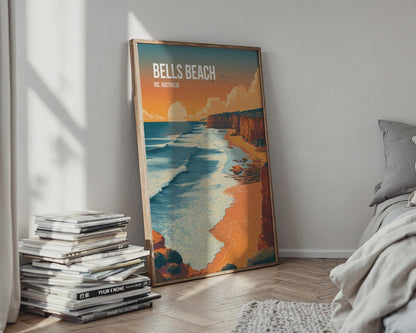 Bells Beach VIC Australia Poster Wall Art Print - Travel Wall Art