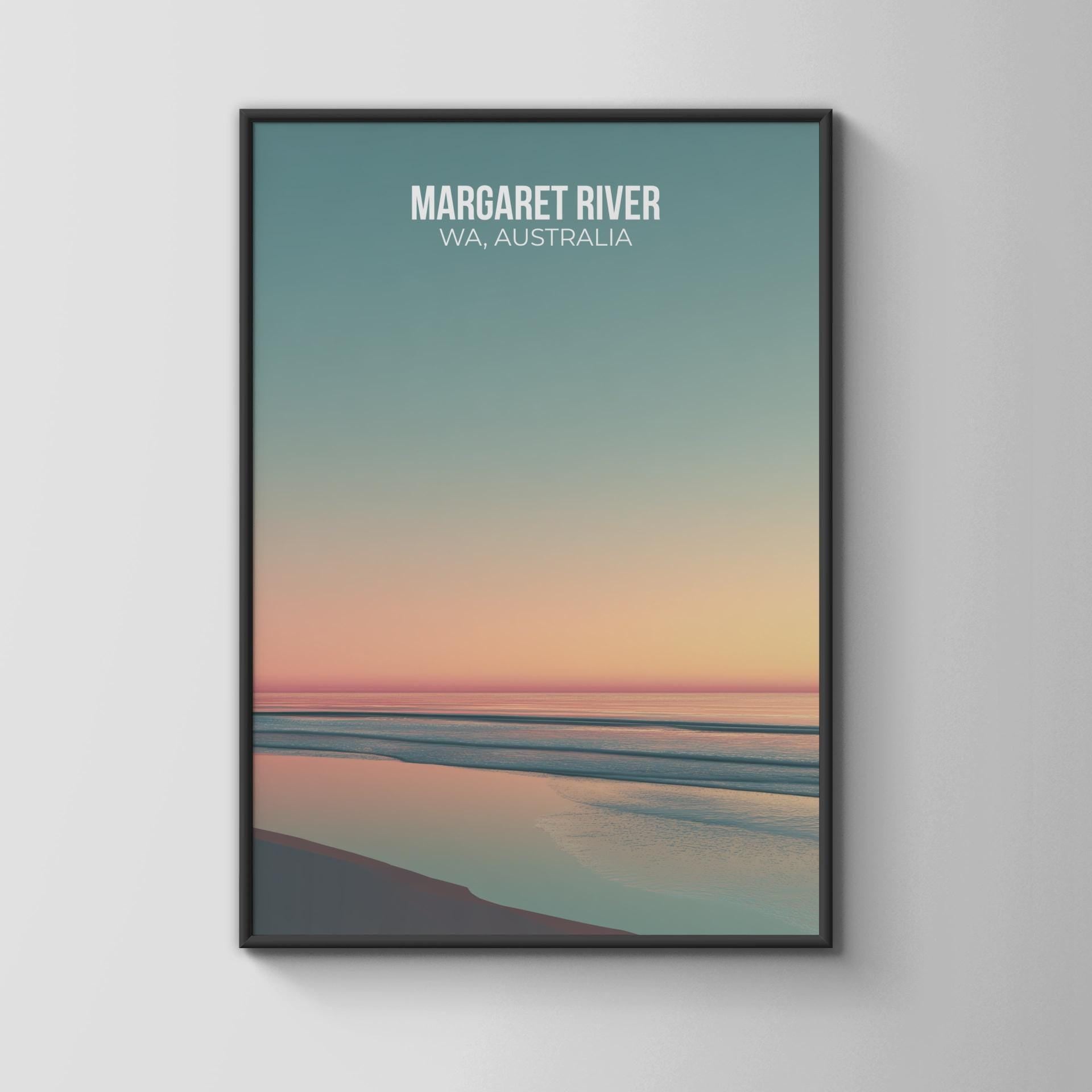Margaret River WA Australia Coastal Poster Print Wall Art - Travel Wall Art