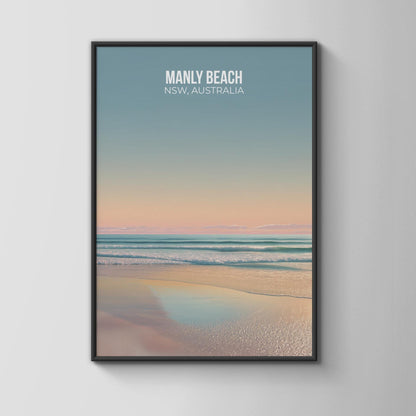 Manly Beach NSW Wall Art Poster Print - Travel Wall Art