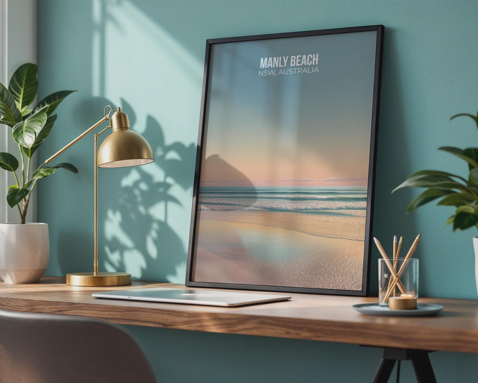 Manly Beach NSW Wall Art Poster Print - Travel Wall Art