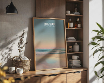 Manly Beach NSW Wall Art Poster Print - Travel Wall Art