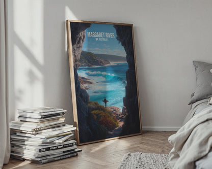 Margaret River Surf Art Print Wall Art Australia Coastal Landscape - Travel Wall Art