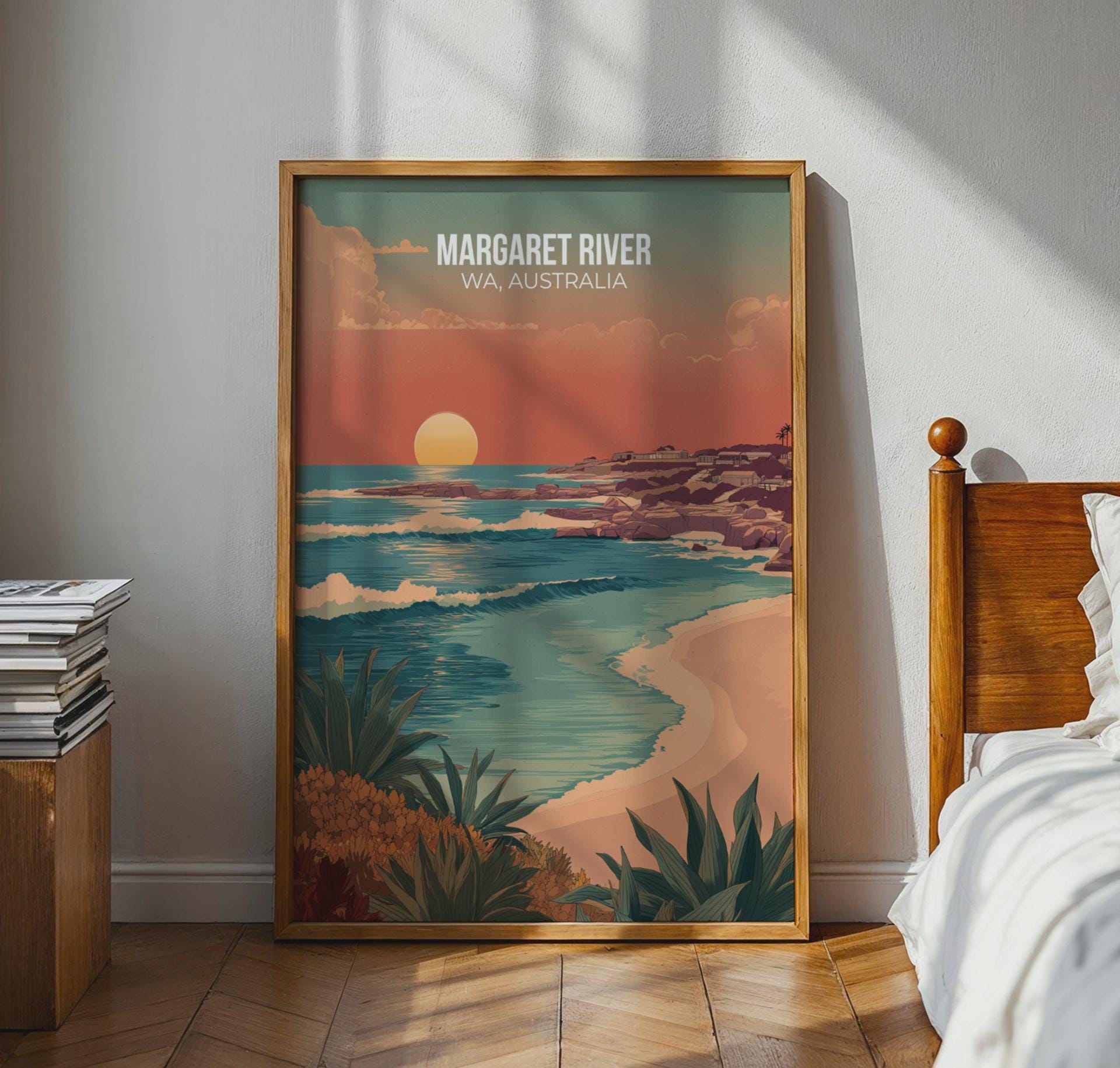 Margaret River WA Australia Coastal Poster Print - Travel Wall Art