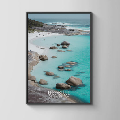 Greens Pool Denmark WA Print Wall Art Coastal Landscape - Travel Wall Art