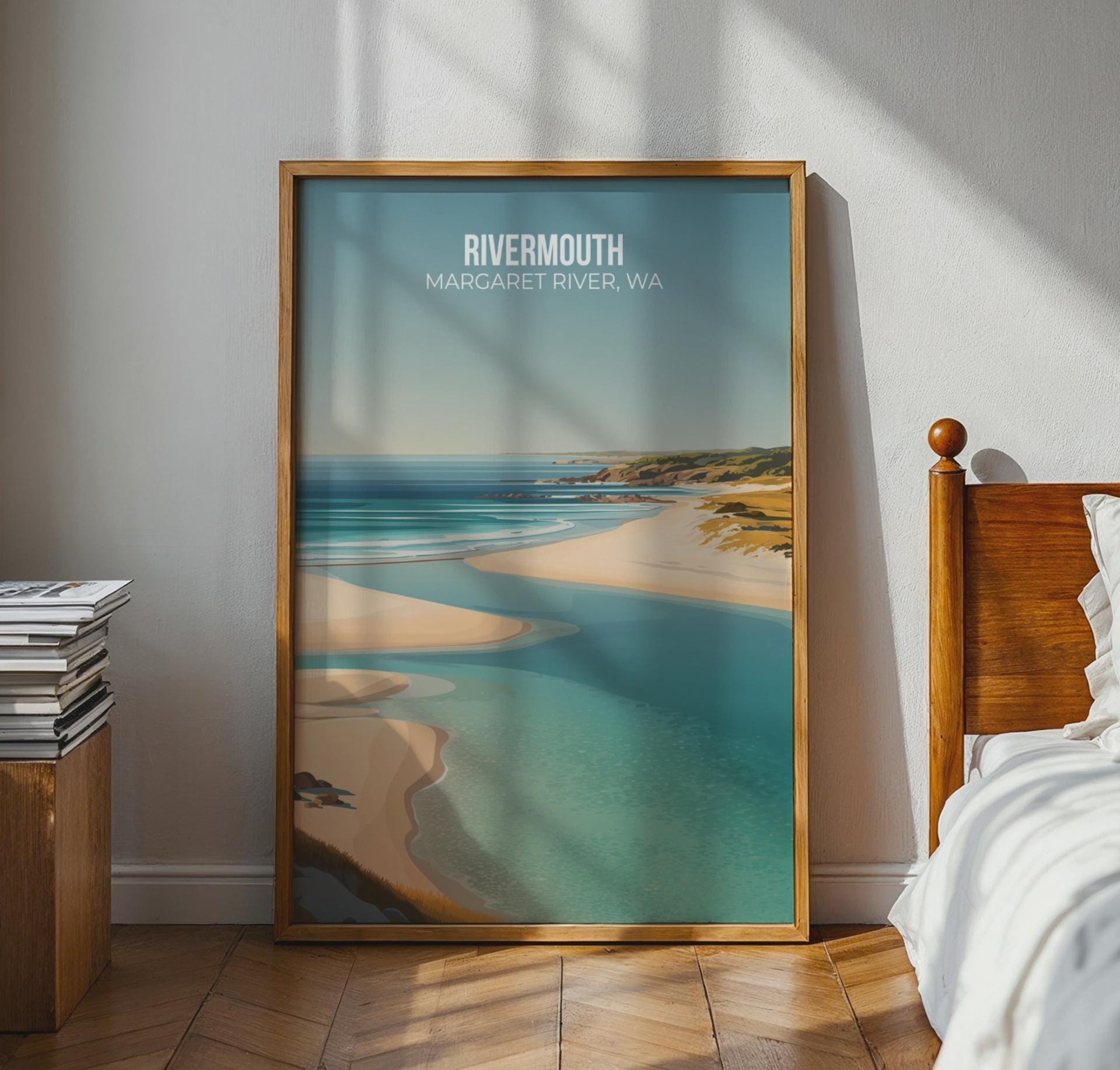 Rivermouth Margaret River Wall Art Poster - Travel Wall Art