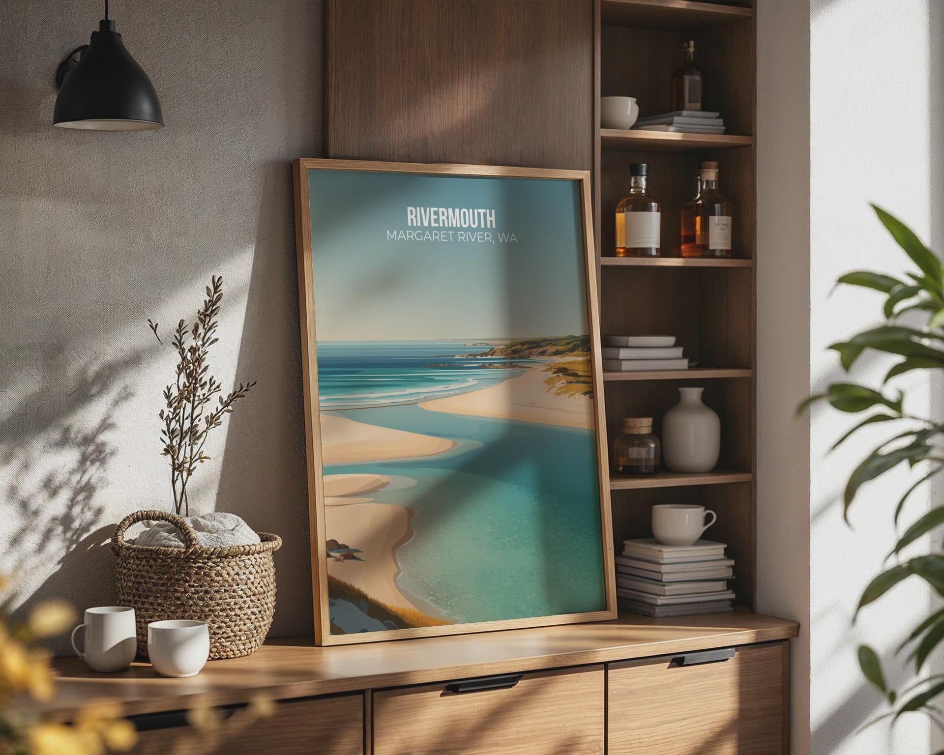 Rivermouth Margaret River Wall Art Poster - Travel Wall Art