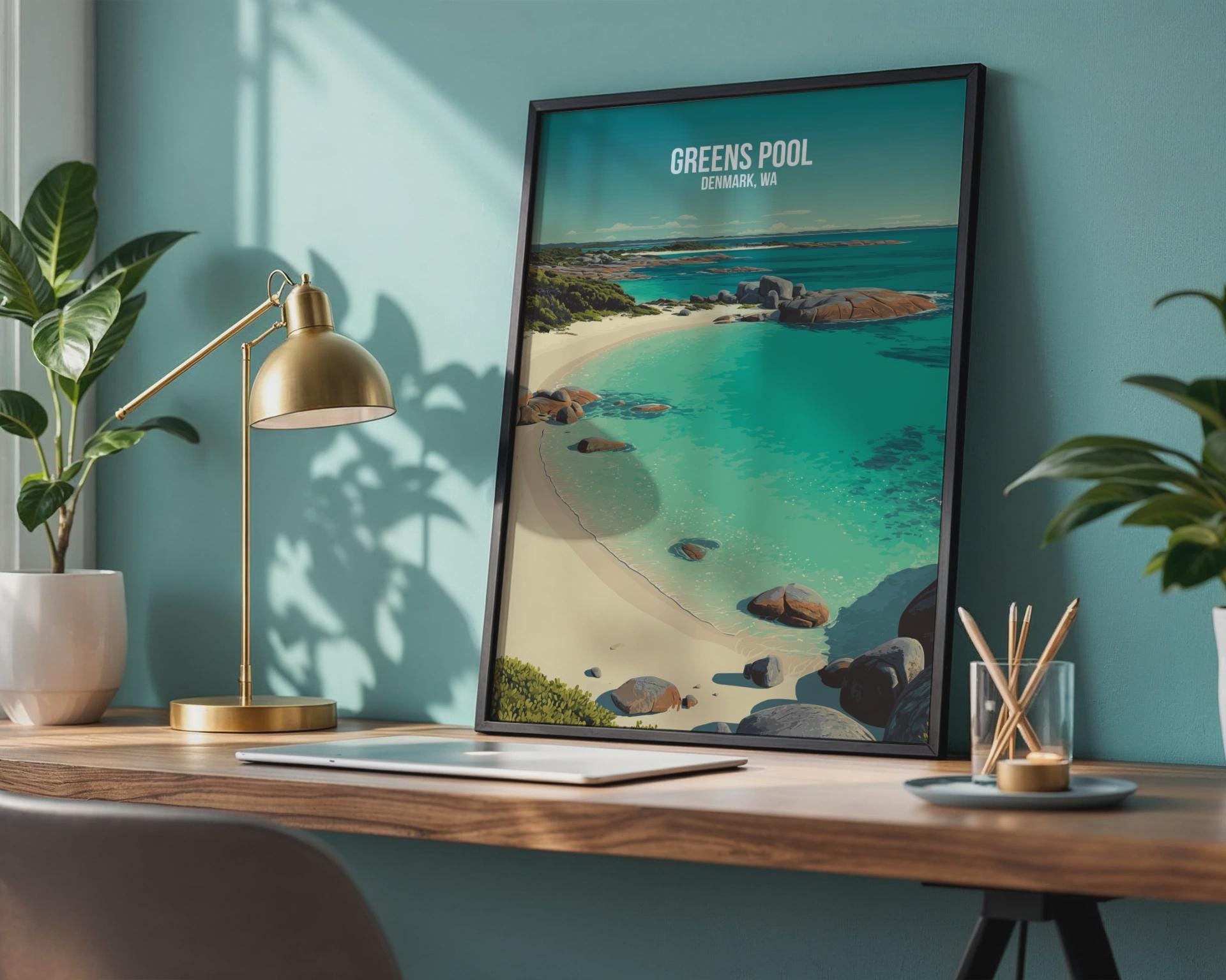 Greens Pool Denmark WA Art Print Landscape Wall Art Poster - Travel Wall Art