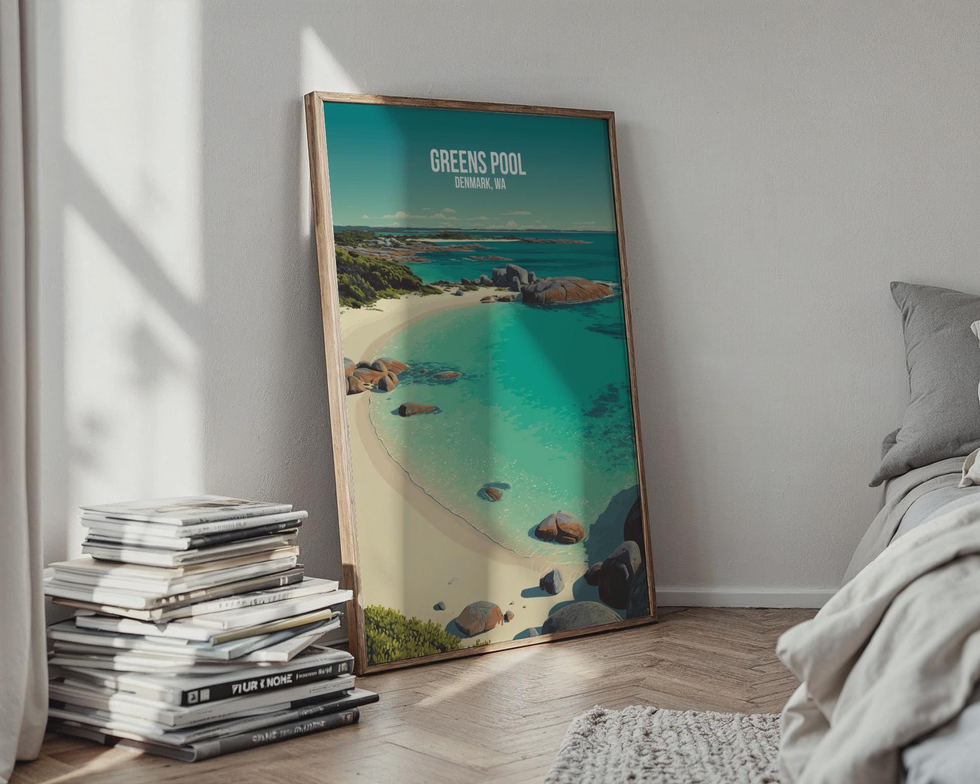 Greens Pool Denmark WA Art Print Landscape Wall Art Poster - Travel Wall Art