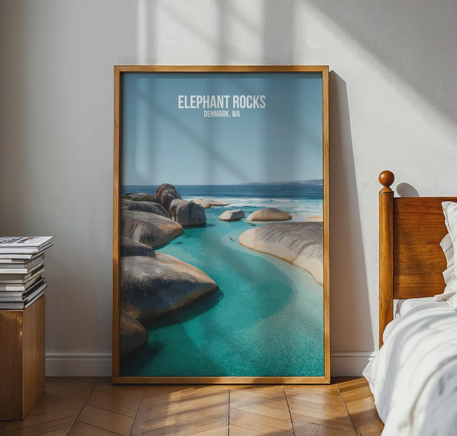 Elephant Rocks Denmark WA Art Print Poster Wall Art - Travel Wall Art