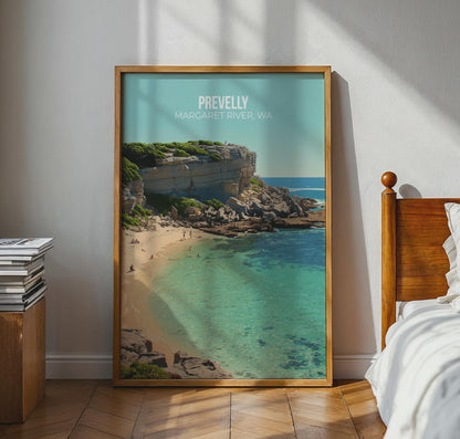 Prevelly Beach Wall Art Print Margaret River WA Coastal Art - Travel Wall Art