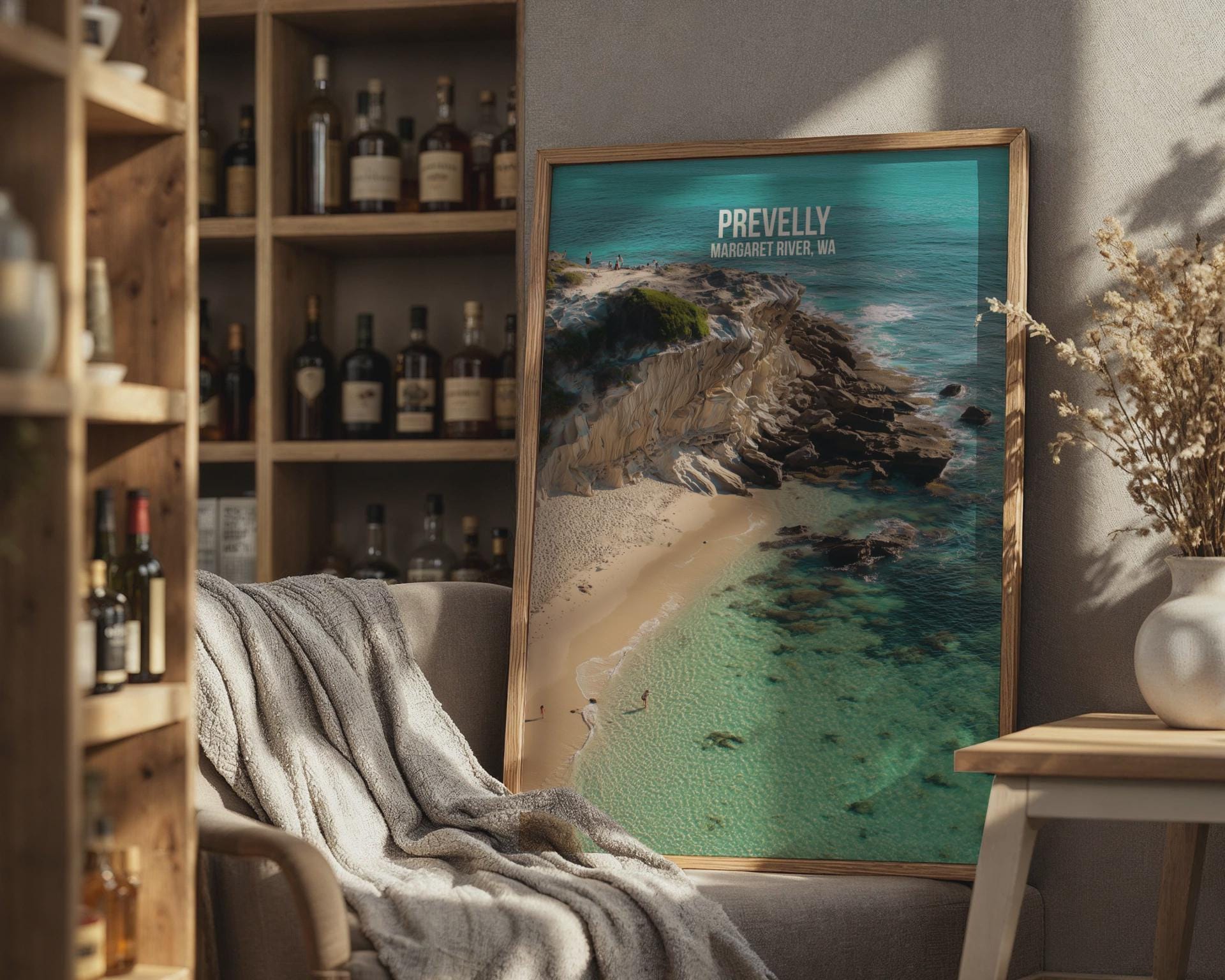 Prevelly Margaret River Wall Art Coastal Beach Print - Travel Wall Art
