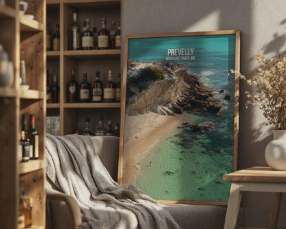Prevelly Margaret River Wall Art Coastal Beach Print - Travel Wall Art