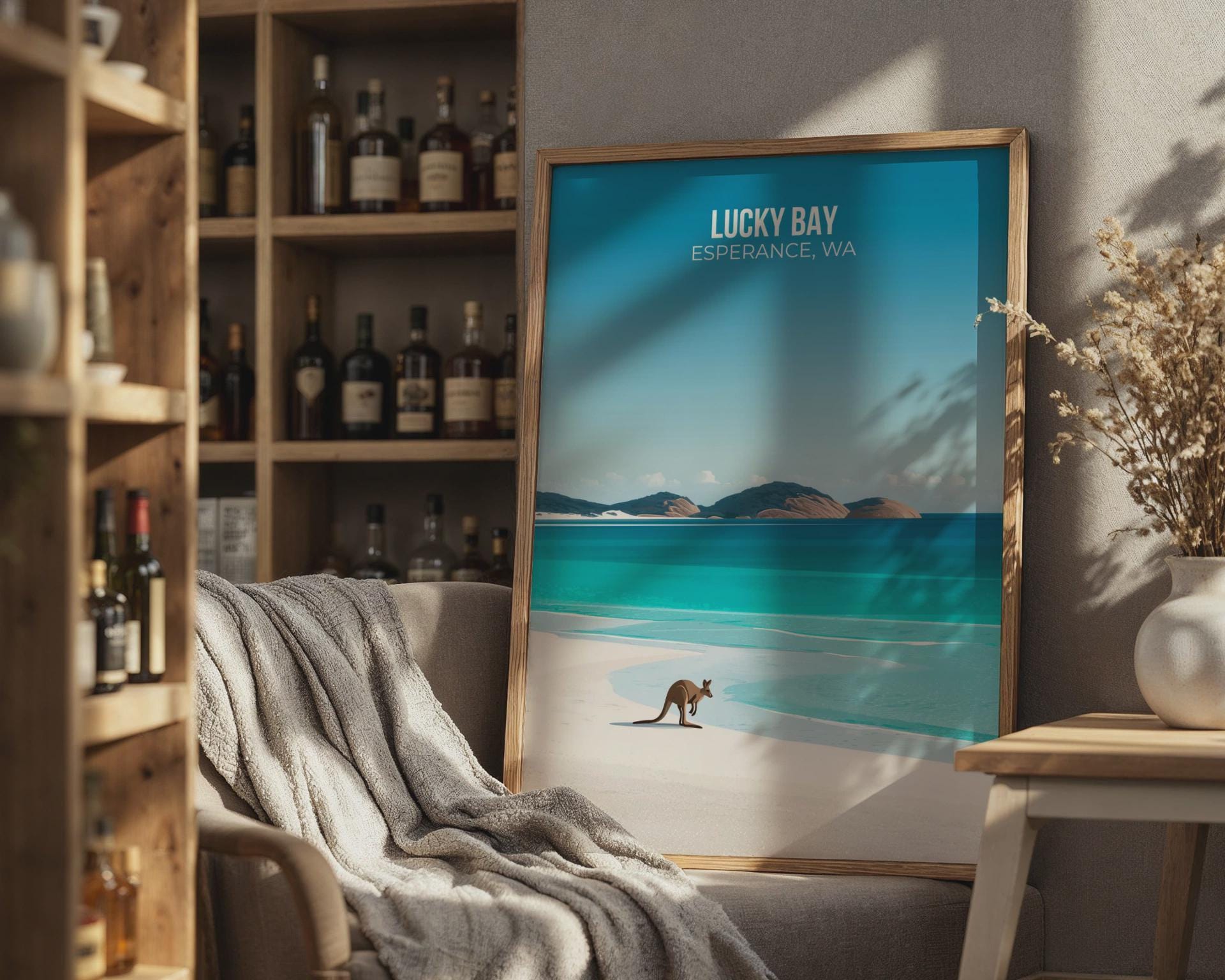 Lucky Bay Australia Wall Art Poster Print - Travel Wall Art
