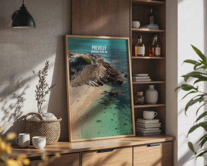 Prevelly Margaret River Wall Art Coastal Beach Print - Travel Wall Art