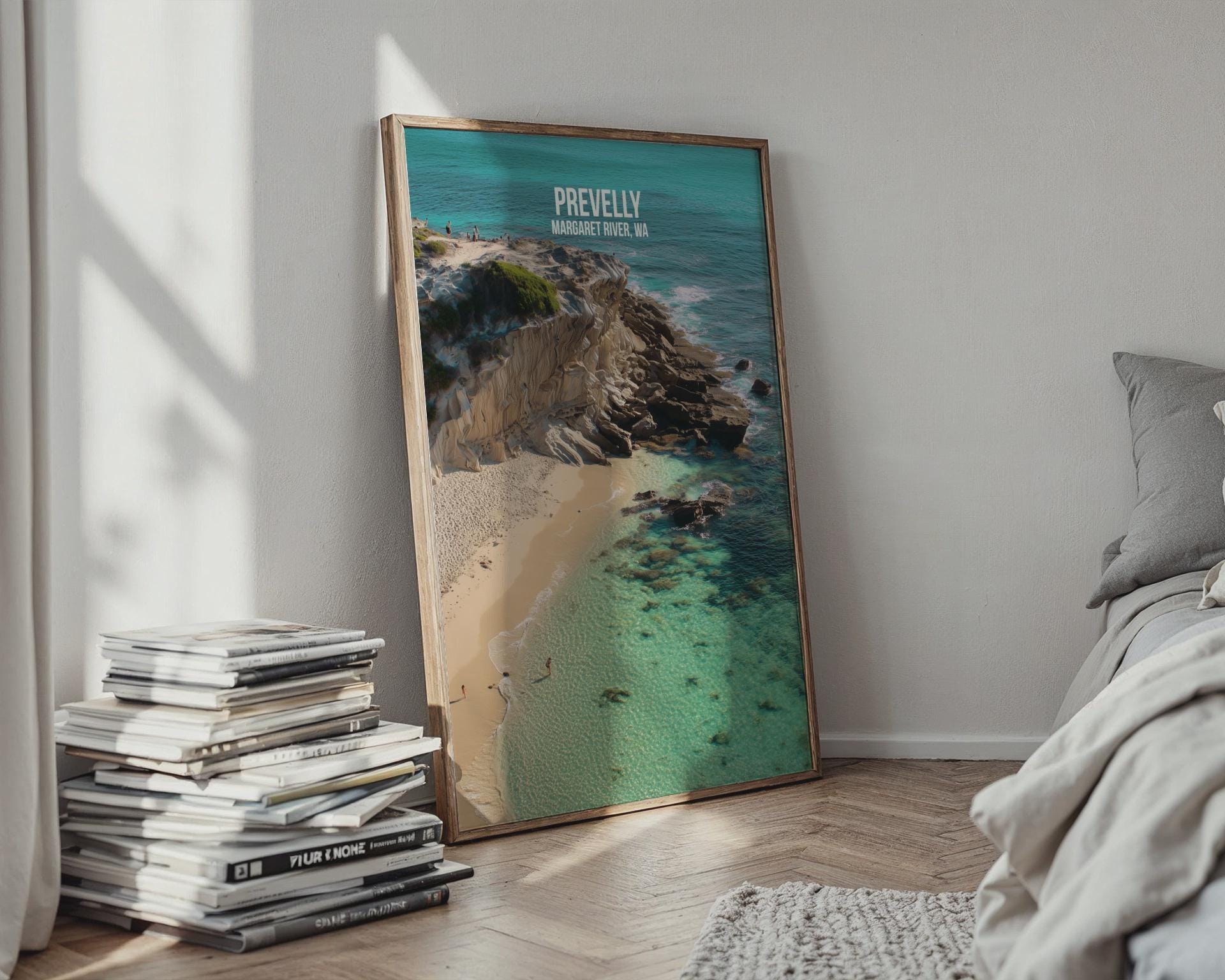 Prevelly Margaret River Wall Art Coastal Beach Print - Travel Wall Art
