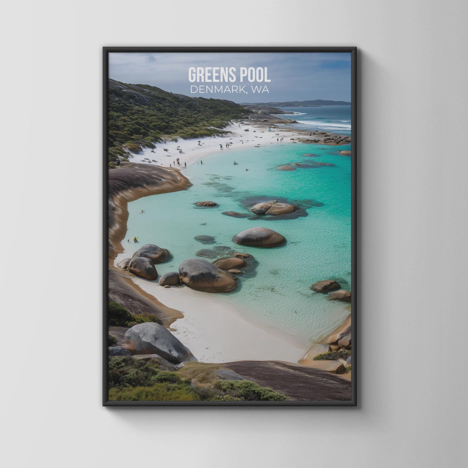 Greens Pool Denmark WA Print Scenic Beach Art Coastal Wall Art - Travel Wall Art