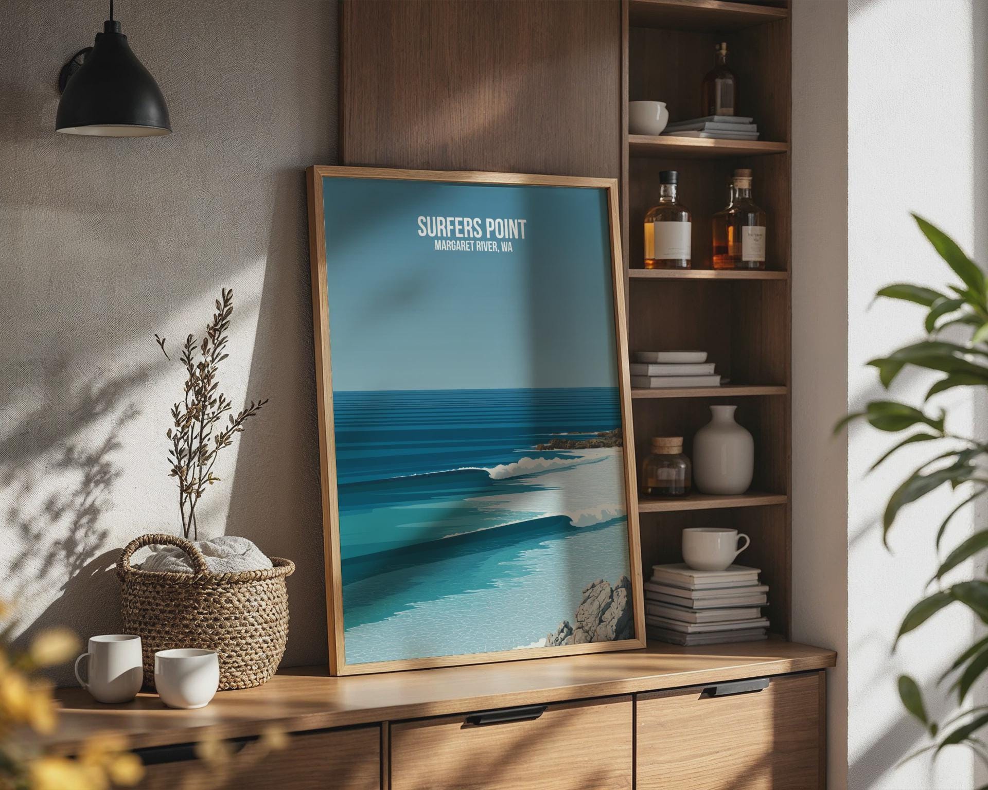 Surfers Point Print Margaret River WA Coastal Wall Art - Travel Wall Art
