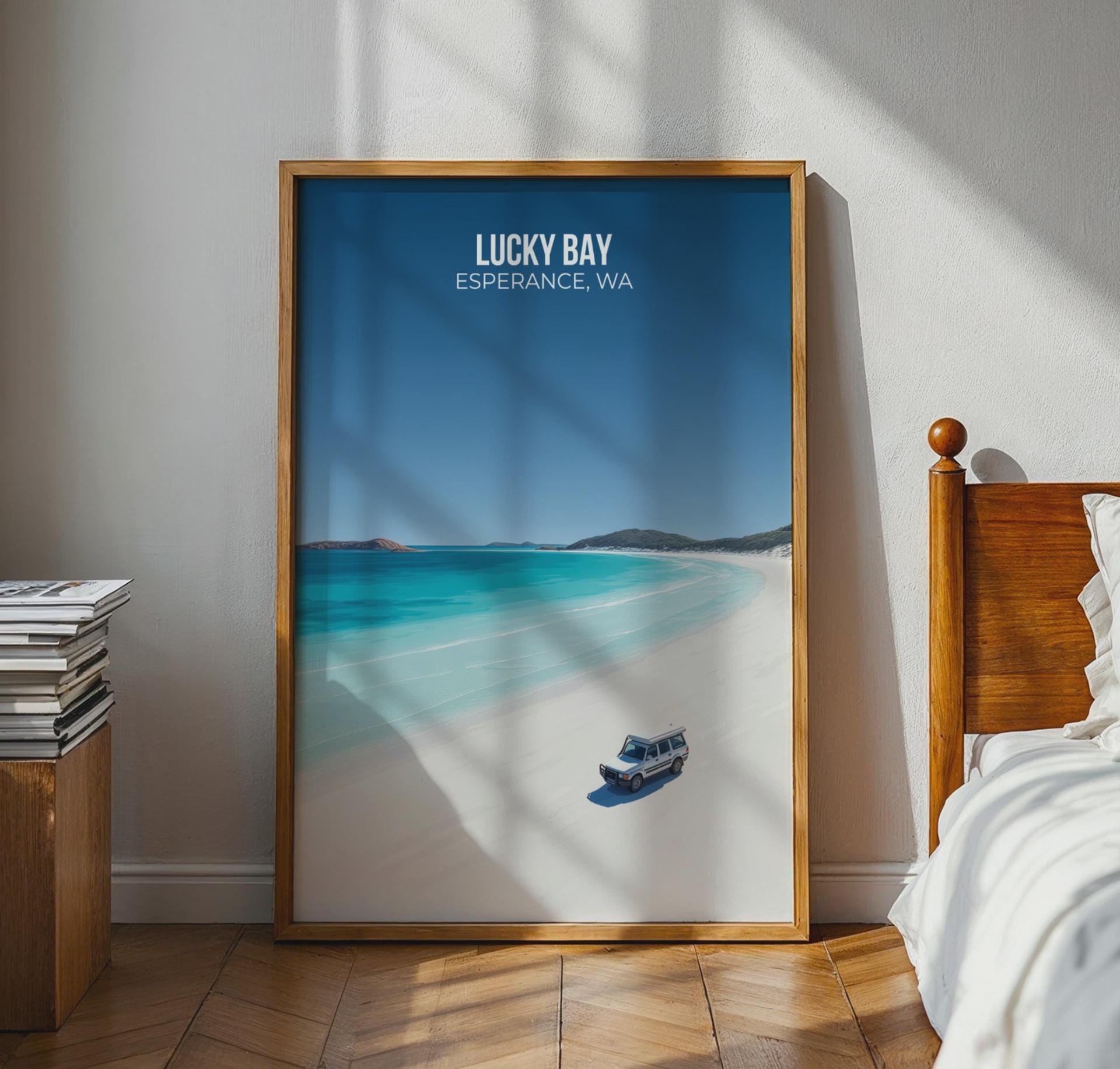 Lucky Bay Esperance WA Print Coastal Landscape Wall Art - Travel Wall Art