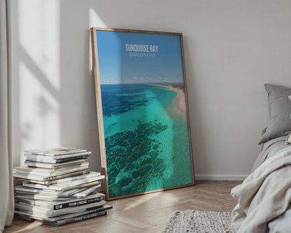 Turquoise Bay Exmouth Poster Coastal Art Print - Travel Wall Art