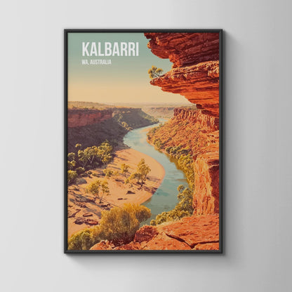 Kalbarri WA Australia Landscape Poster Wall Art - Travel Wall Art