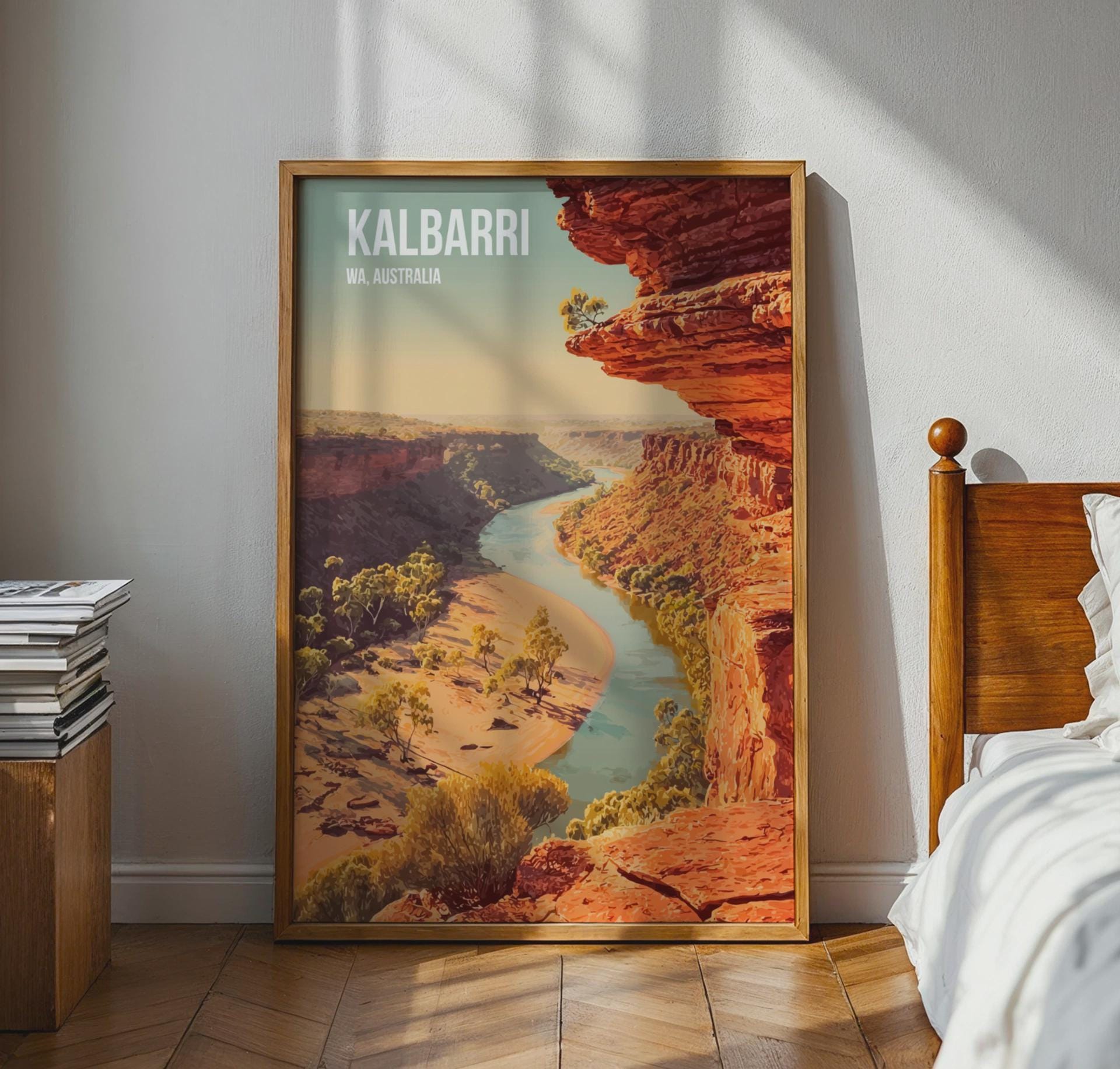 Kalbarri WA Australia Landscape Poster Wall Art - Travel Wall Art