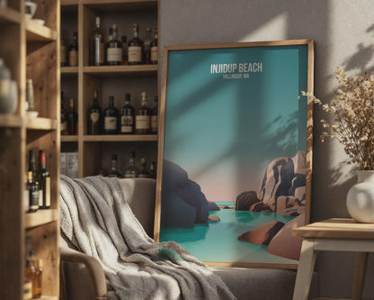 Injidup Beach Yallingup WA Poster Wall Art - Travel Wall Art