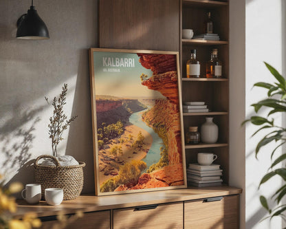 Kalbarri WA Australia Landscape Poster Wall Art - Travel Wall Art