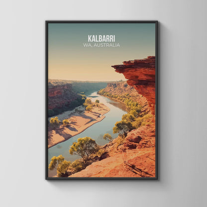 Kalbarri WA Australia Landscape Print Poster Wall Art - Travel Wall Art