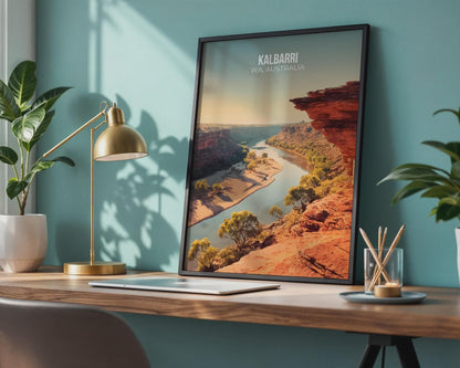 Kalbarri WA Australia Landscape Print Poster Wall Art - Travel Wall Art