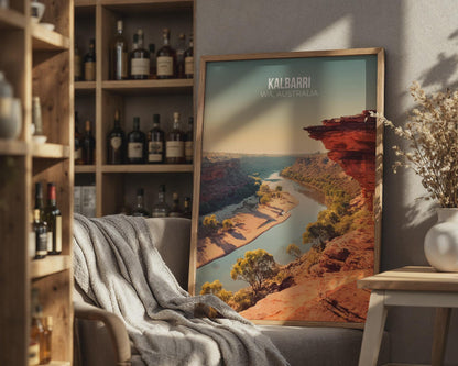 Kalbarri WA Australia Landscape Print Poster Wall Art - Travel Wall Art