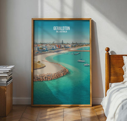 Geraldton WA Australia Coastal Wall Art Print - Travel Wall Art