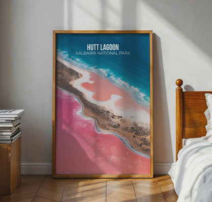 Hutt Lagoon Kalbarri National Park Poster Wall Art - Travel Wall Art