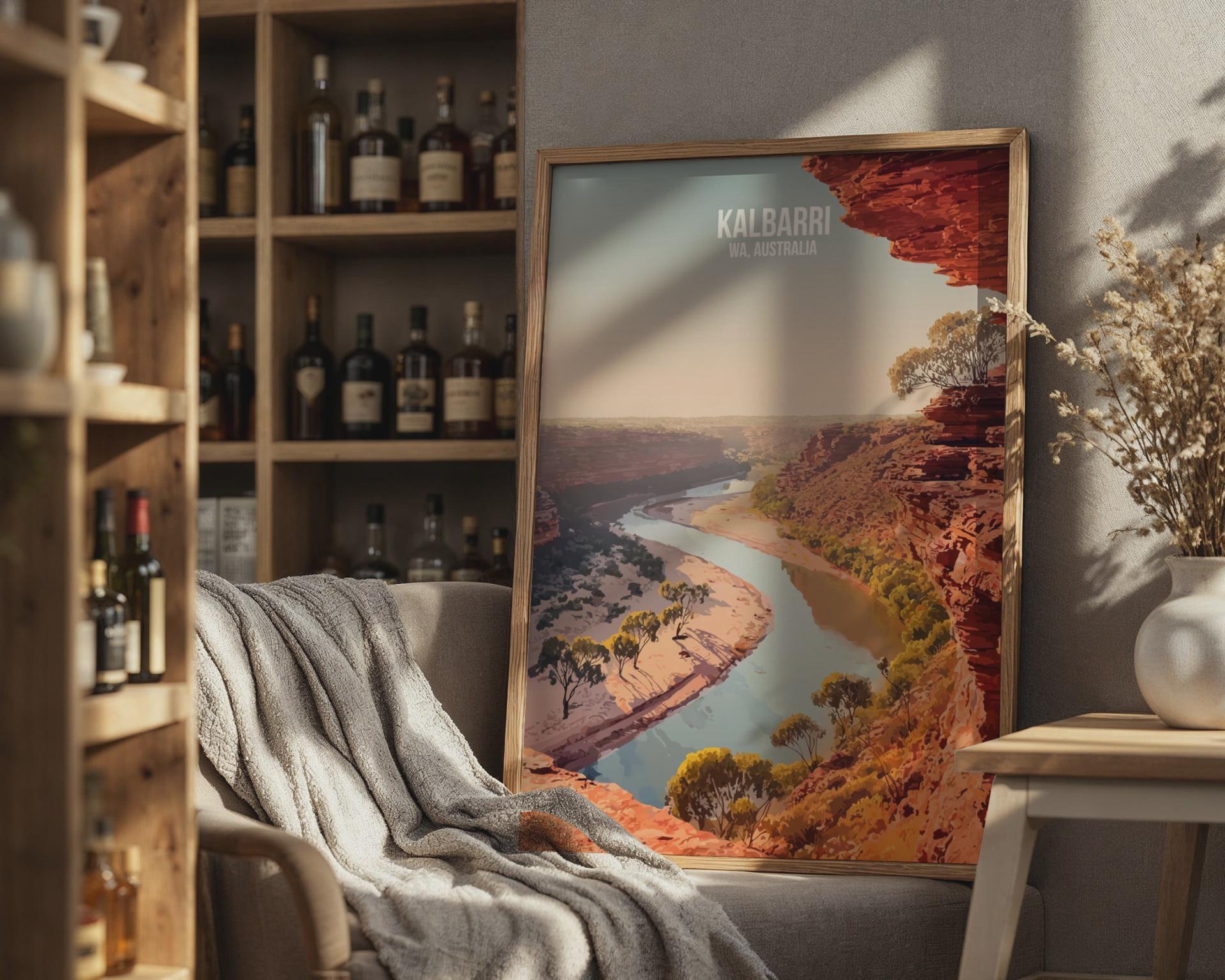 Kalbarri Australia Landscape Poster Wall Art Print - Travel Wall Art