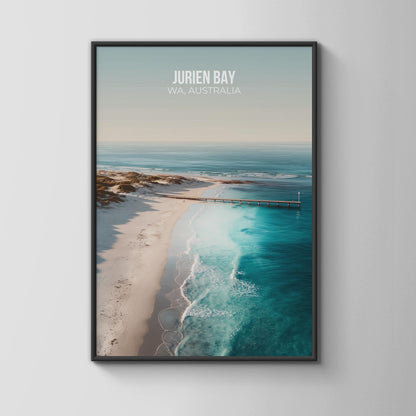 Jurien Bay WA Australia Poster Coastal Wall Art - Travel Wall Art