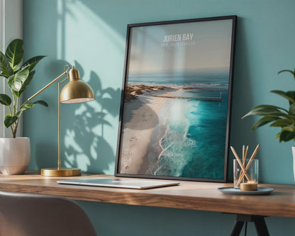 Jurien Bay WA Australia Poster Coastal Wall Art - Travel Wall Art