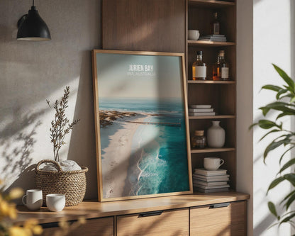 Jurien Bay WA Australia Poster Coastal Wall Art - Travel Wall Art