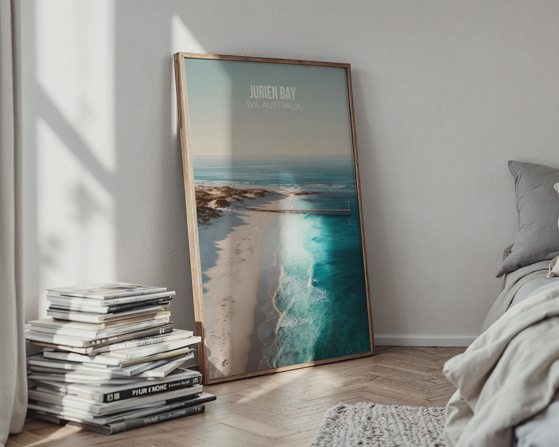 Jurien Bay WA Australia Poster Coastal Wall Art - Travel Wall Art