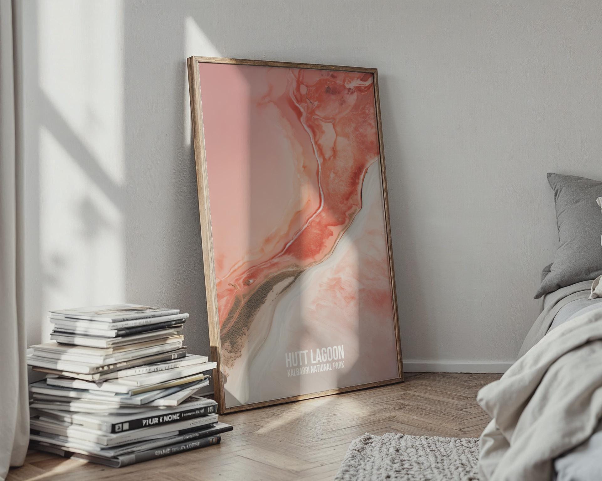 Hutt Lagoon Kalbarri National Park Poster Art Print - Travel Wall Art