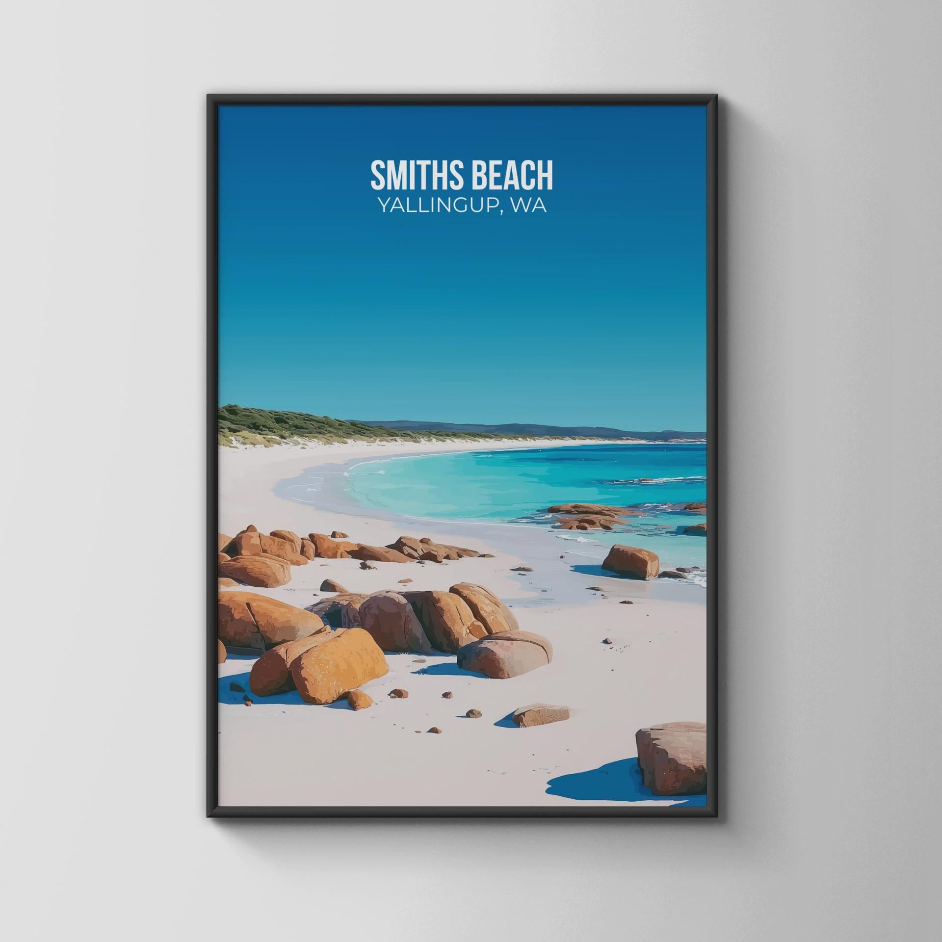 Smiths Beach Yallingup WA Print Coastal Wall Art - Travel Wall Art