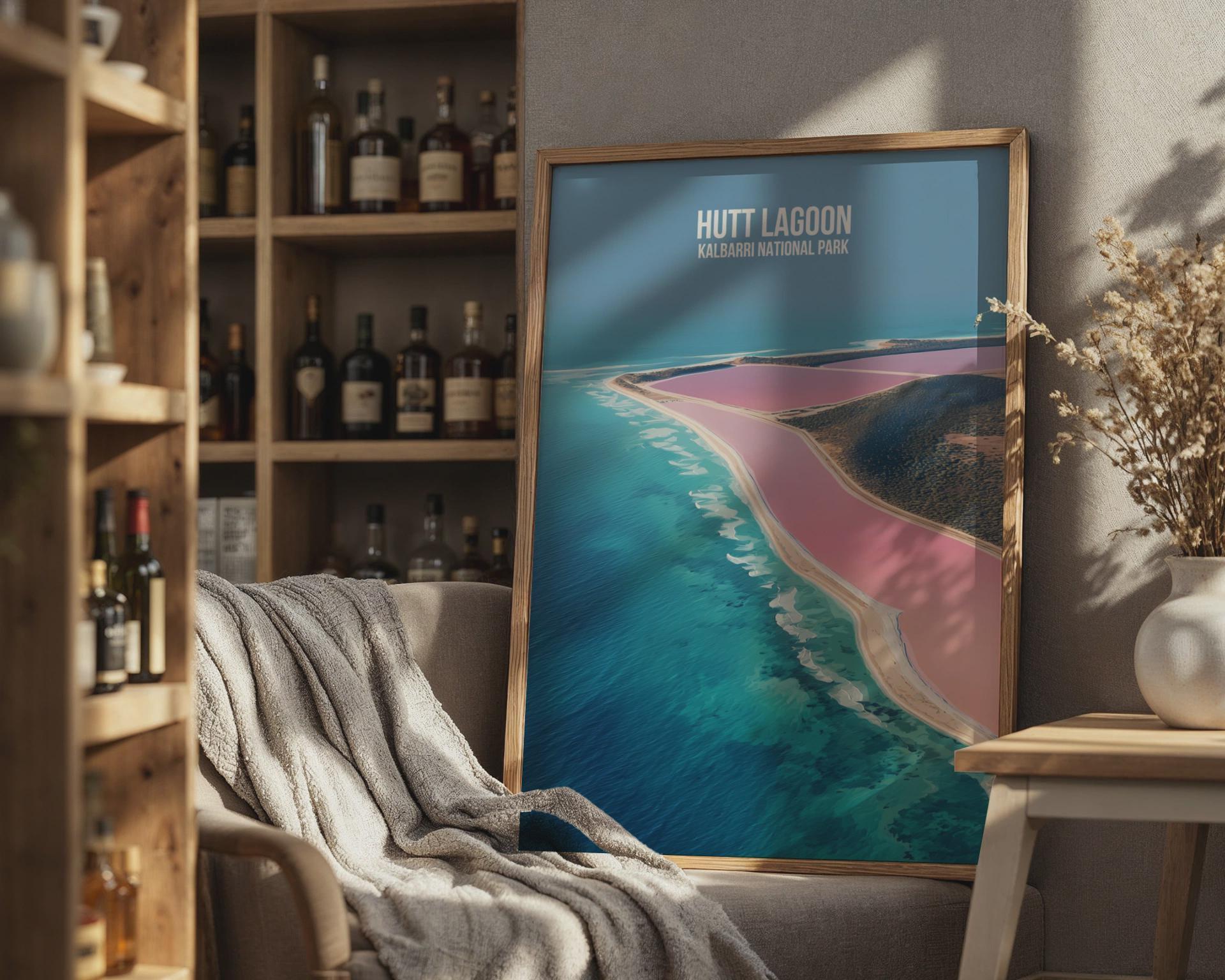 Hutt Lagoon Kalbarri National Park Print - Travel Wall Art