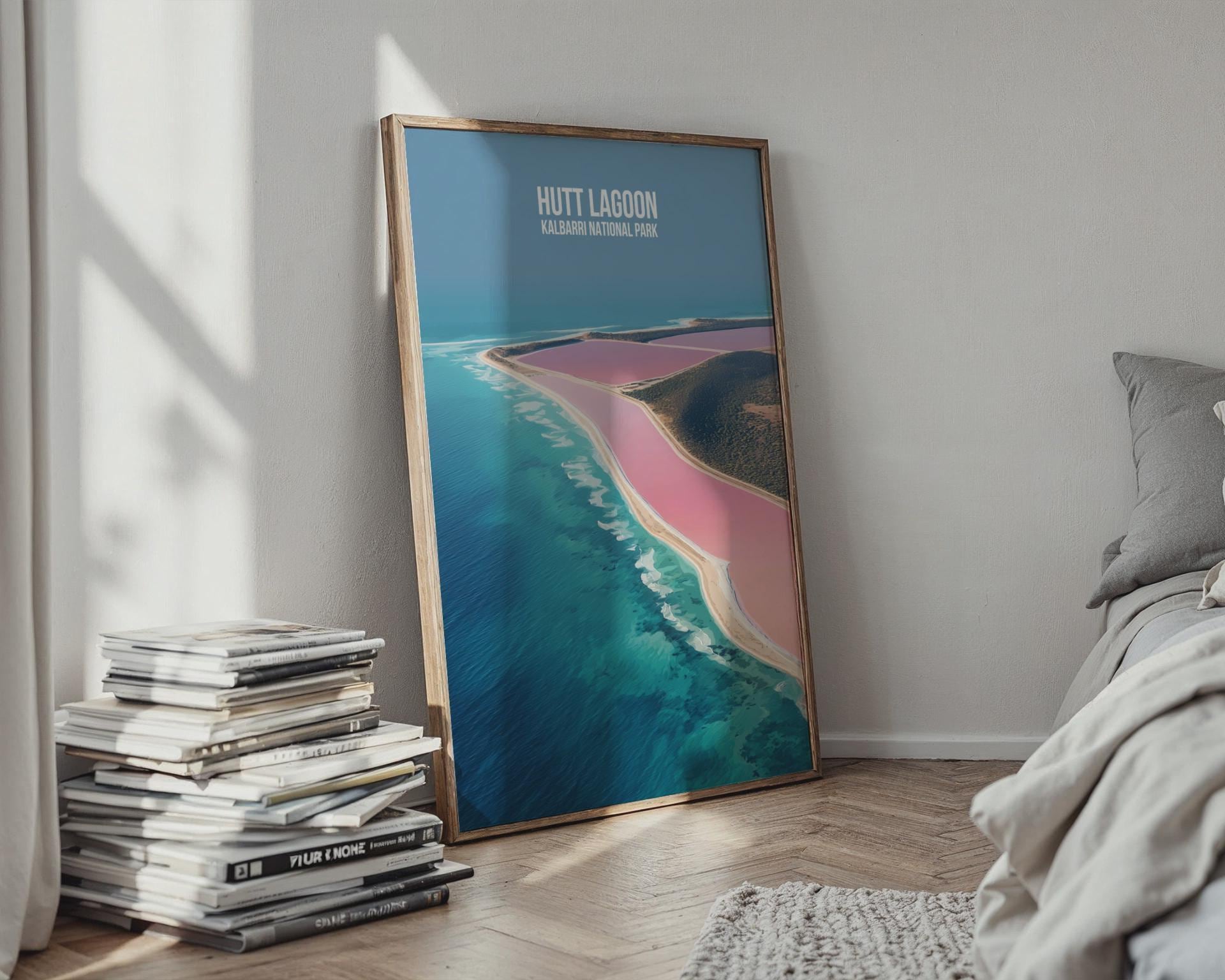 Hutt Lagoon Kalbarri National Park Print - Travel Wall Art