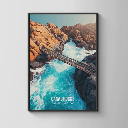 Canal Rocks Wall Art Yallingup WA Coastal Landscape Print - Travel Wall Art