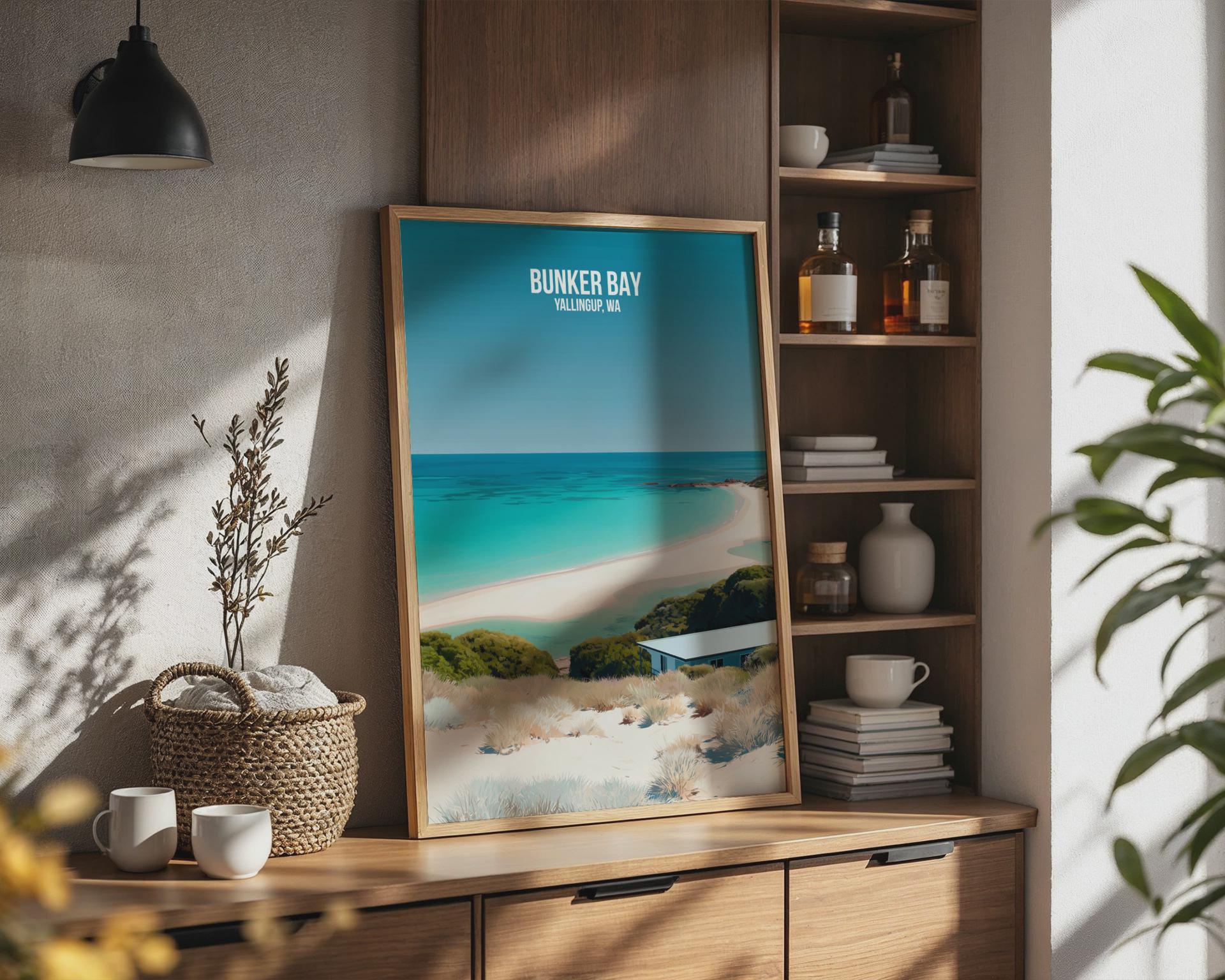Bunker Bay Yallingup WA Print Coastal Wall Art - Travel Wall Art