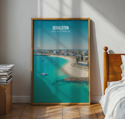 Geraldton WA Australia Travel Poster Wall Art - Travel Wall Art