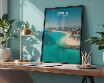 Geraldton WA Australia Travel Poster Wall Art - Travel Wall Art