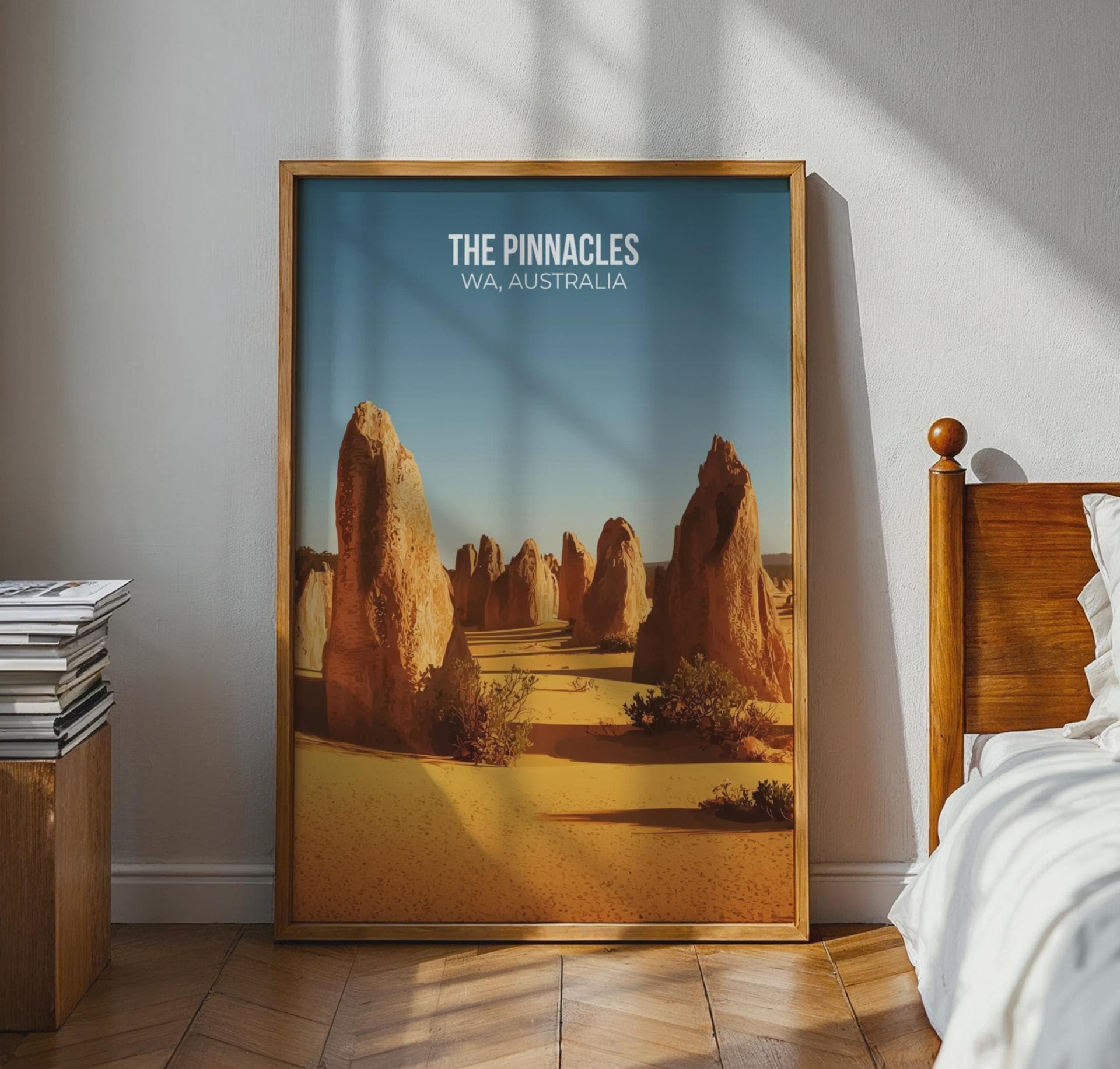 Pinnacles Wall Art Print Australia Landscape Aerial View - Travel Wall Art