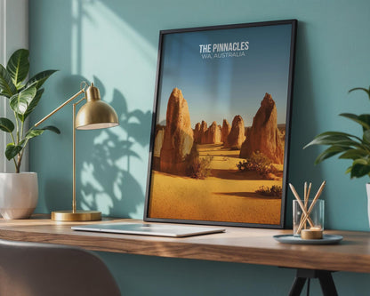 Pinnacles Wall Art Print Australia Landscape Aerial View - Travel Wall Art