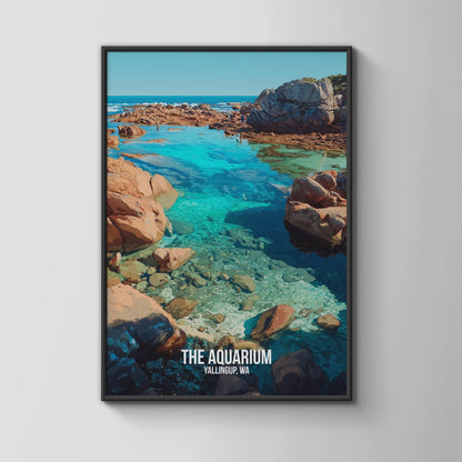The Aquarium Yallingup WA Poster Coastal Wall Art Print - Travel Wall Art